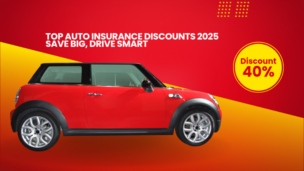 "Car insurance discount concept for 2025, showing a car key, a discount tag, and money savings idea. Best auto insurance deals and smart tips to save money on premiums."